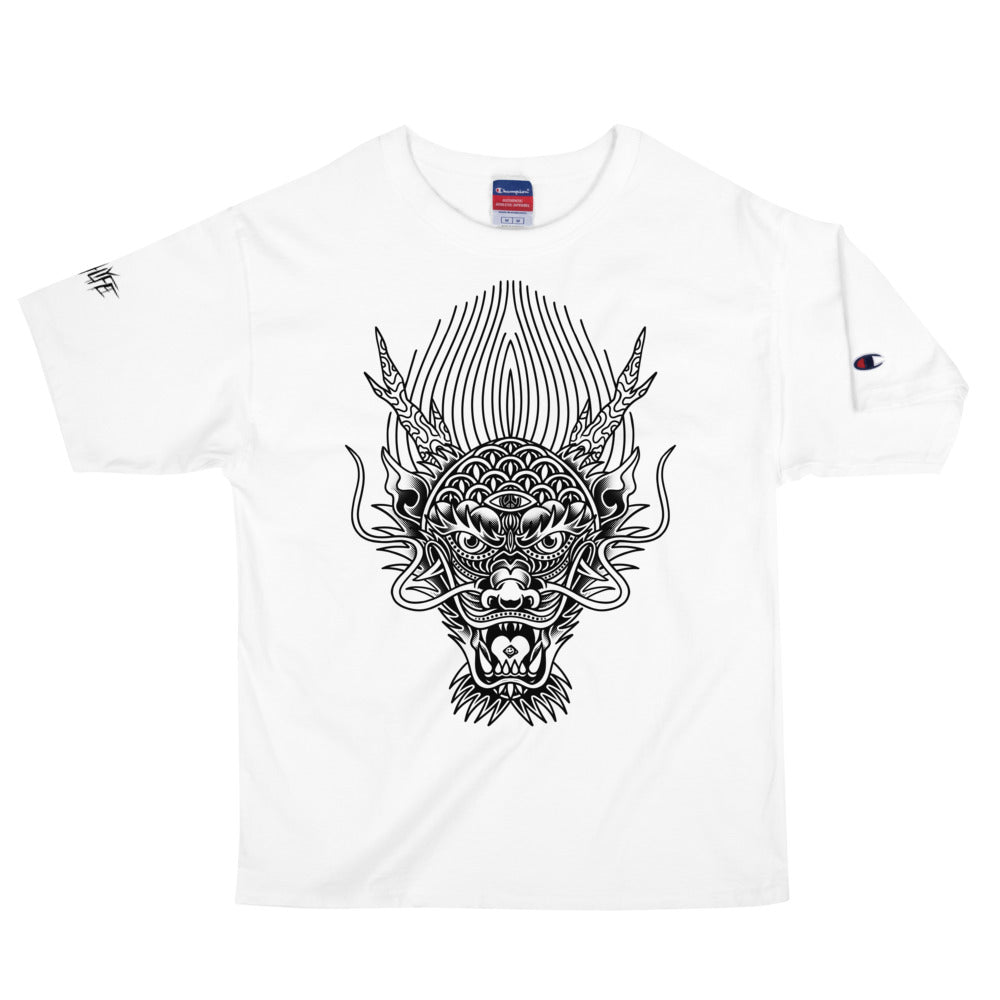 DRAGONS ONLY CHAMPION WHITE GRAPHIC T