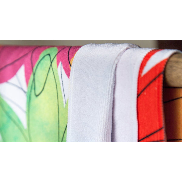 Set 4 Lyfe / Laura McGowan Art - NEON SYNCHRONICITY BEACH THROW TOWEL - Clothing Brand - Beach Towel - SET4LYFE Apparel