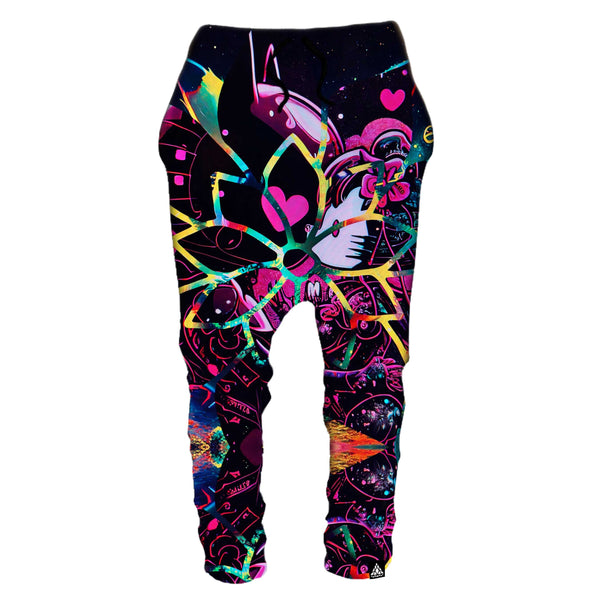 HELLO SPACE KITTENS DROP PANTS