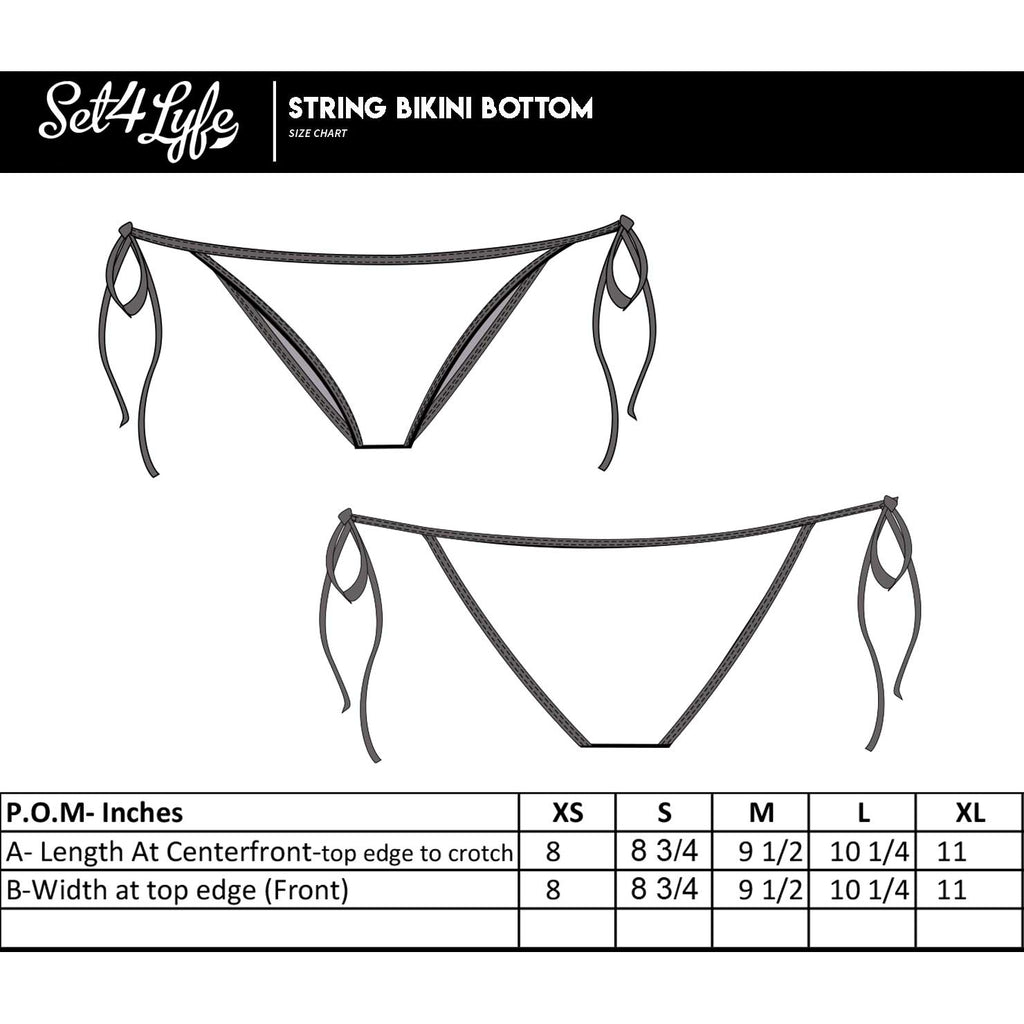 TRIPPY RICK WHITE STRING BIKINI BOTTOMS