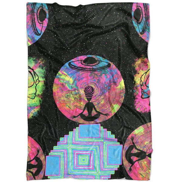 Set 4 Lyfe / JG Creationz - ALIEN MEDITATE BLANKET - Clothing Brand - Blanket - SET4LYFE Apparel