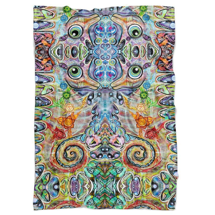 Set 4 Lyfe / Laura McGowan Art - CHAKRA SEAHORSE BLANKET - Clothing Brand - Blanket - SET4LYFE Apparel