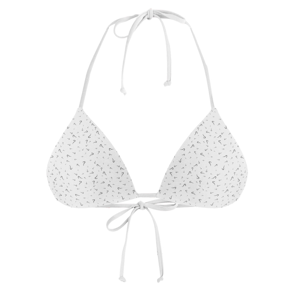 CUSTOM WHITE STRING BIKINI TOP