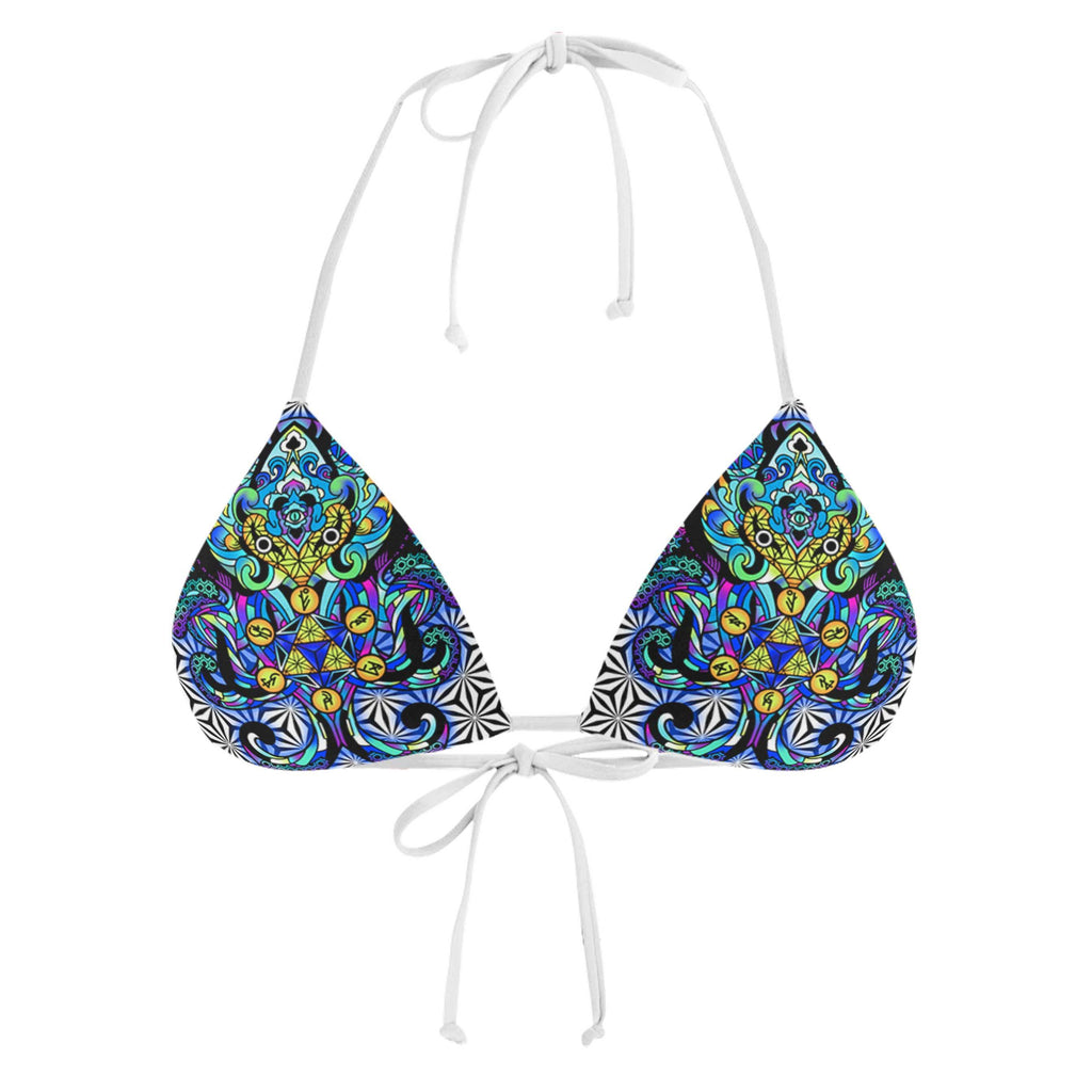 DISAMBIGUATION WHITE STRING BIKINI TOP