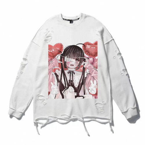 PIN ME DOWN DISTRESSED SWEATER