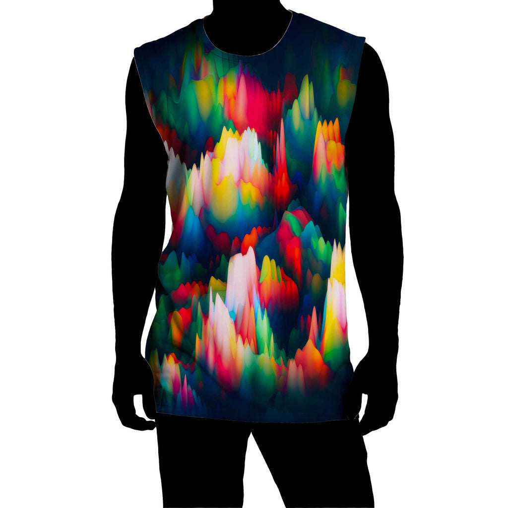 ABSTRACT WAVES SLEEVELESS TEE