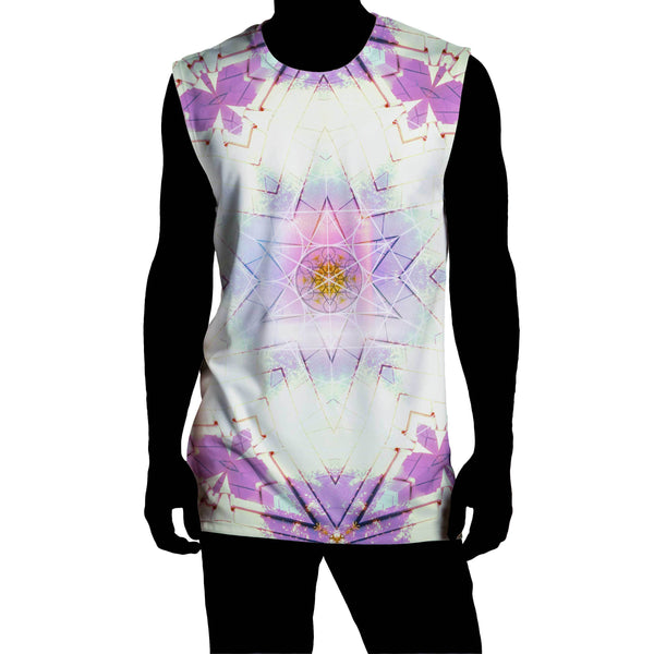 COTTON CANDY & LAVENDER SLEEVELESS TEE