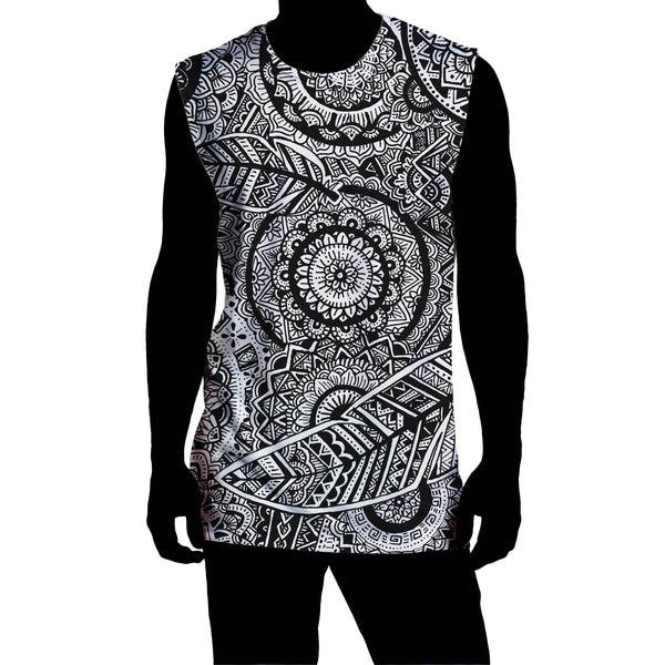 FEATHER MANDALA SLEEVELESS TEE