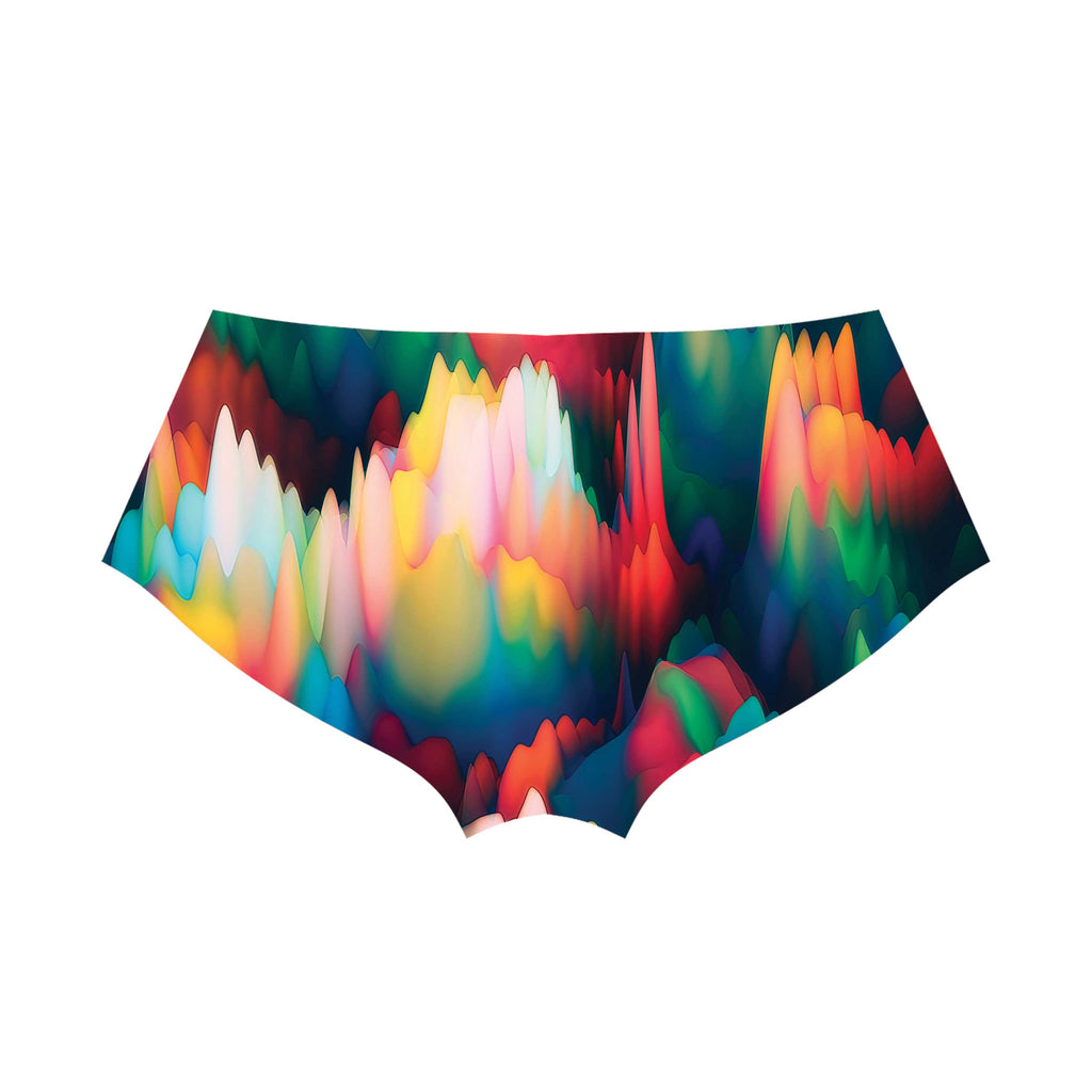 ABSTRACT WAVES BOOTY SHORTS