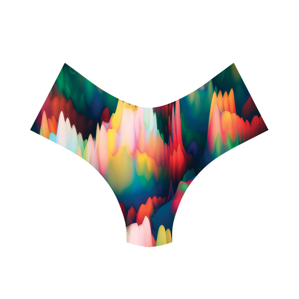 ABSTRACT WAVES BOOTY SHORTS