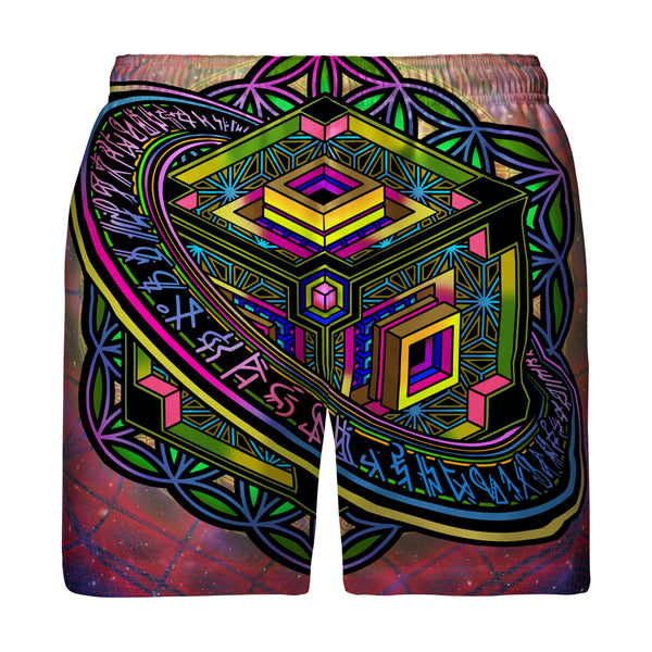 ALTERED PERSPECTIVE SWIM TRUNKS