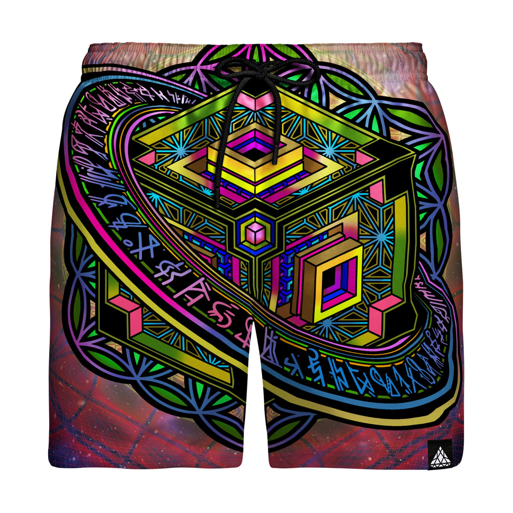 ALTERED PERSPECTIVE SWIM TRUNKS