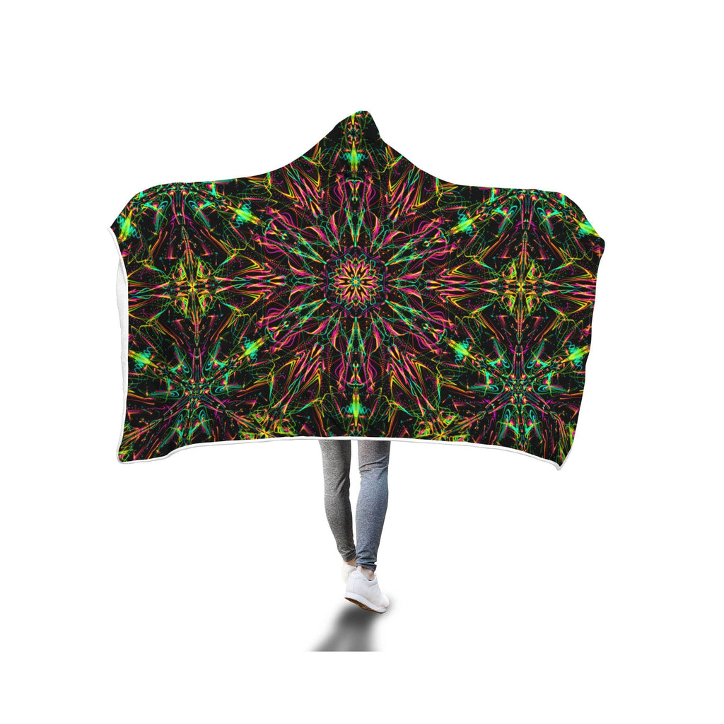 FUTURE MANDALA HOODED BLANKET