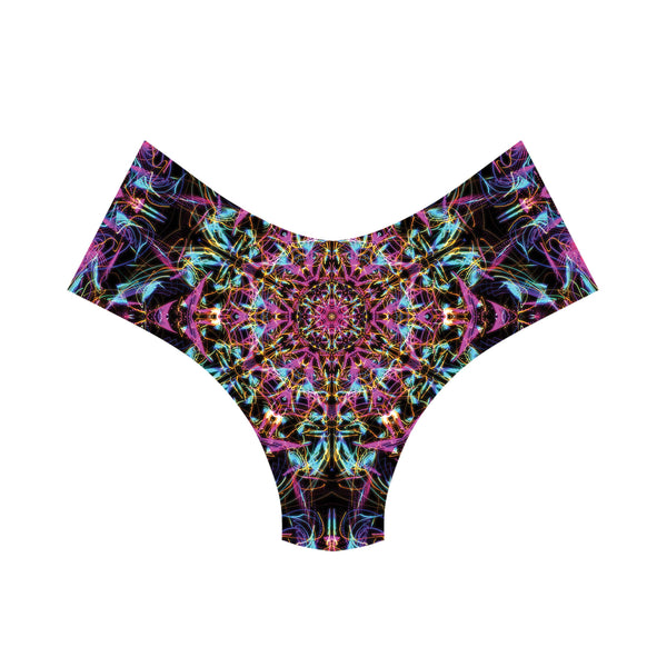 NEON MANDALA BOOTY SHORTS
