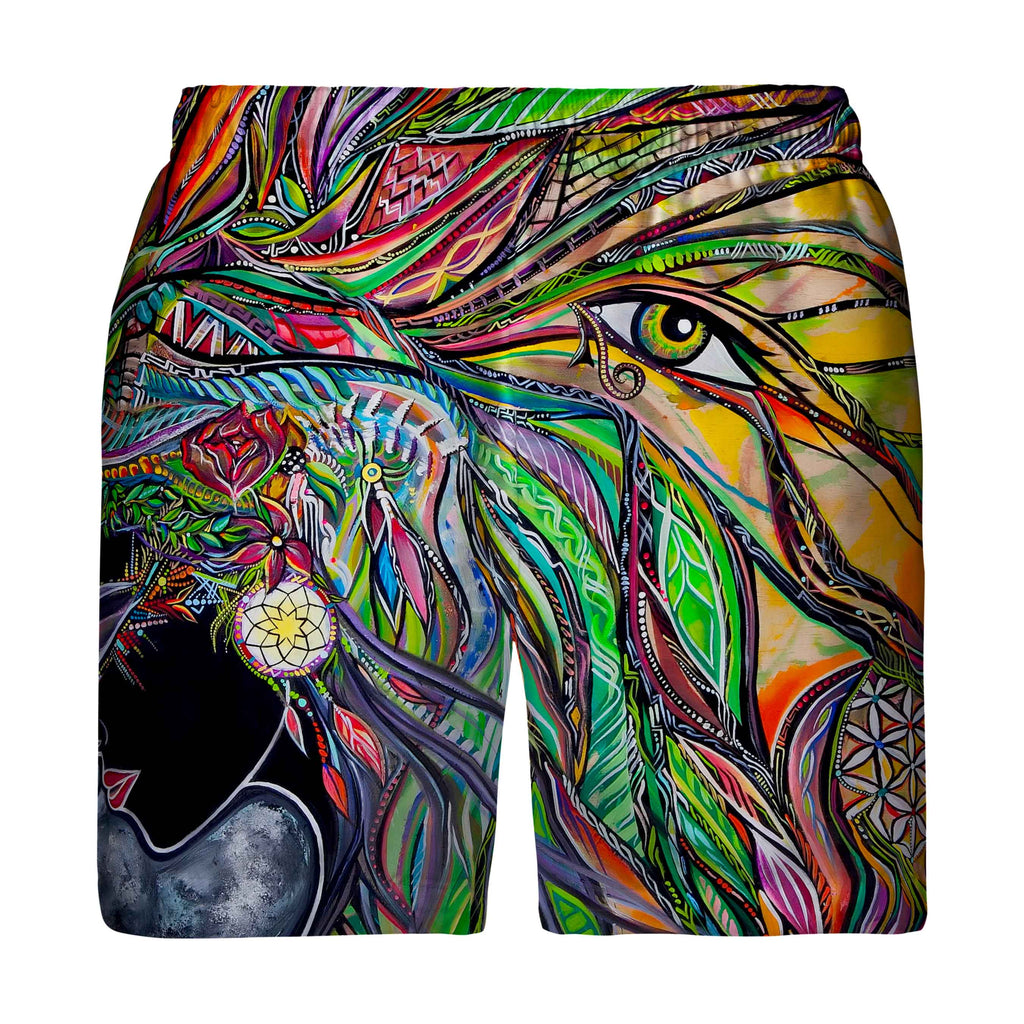 NEON SYNCHRONICITY SWIM TRUNKS