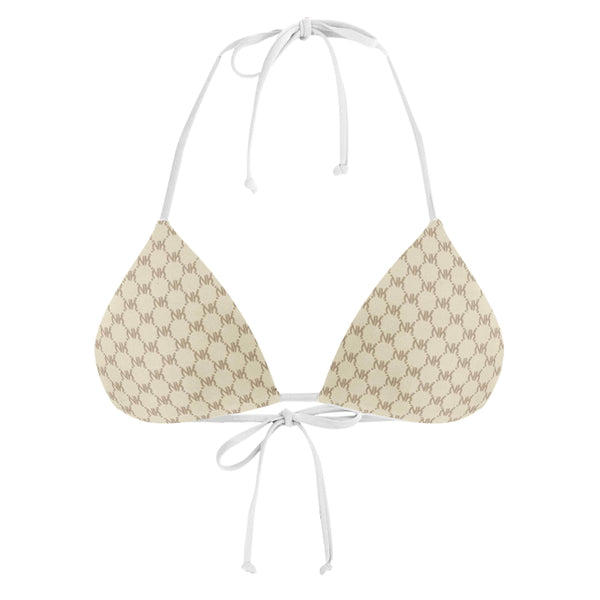 NK DESIGNER WHITE STRING BIKINI TOP