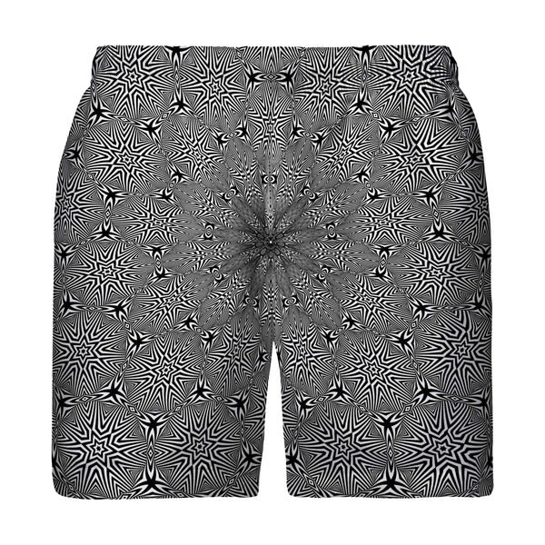 OPTICAL STAR VORTEX SWIM TRUNKS