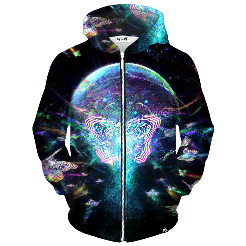 SPACE MIGRATION TRIPZY LEARY ZIP UP HOODIE