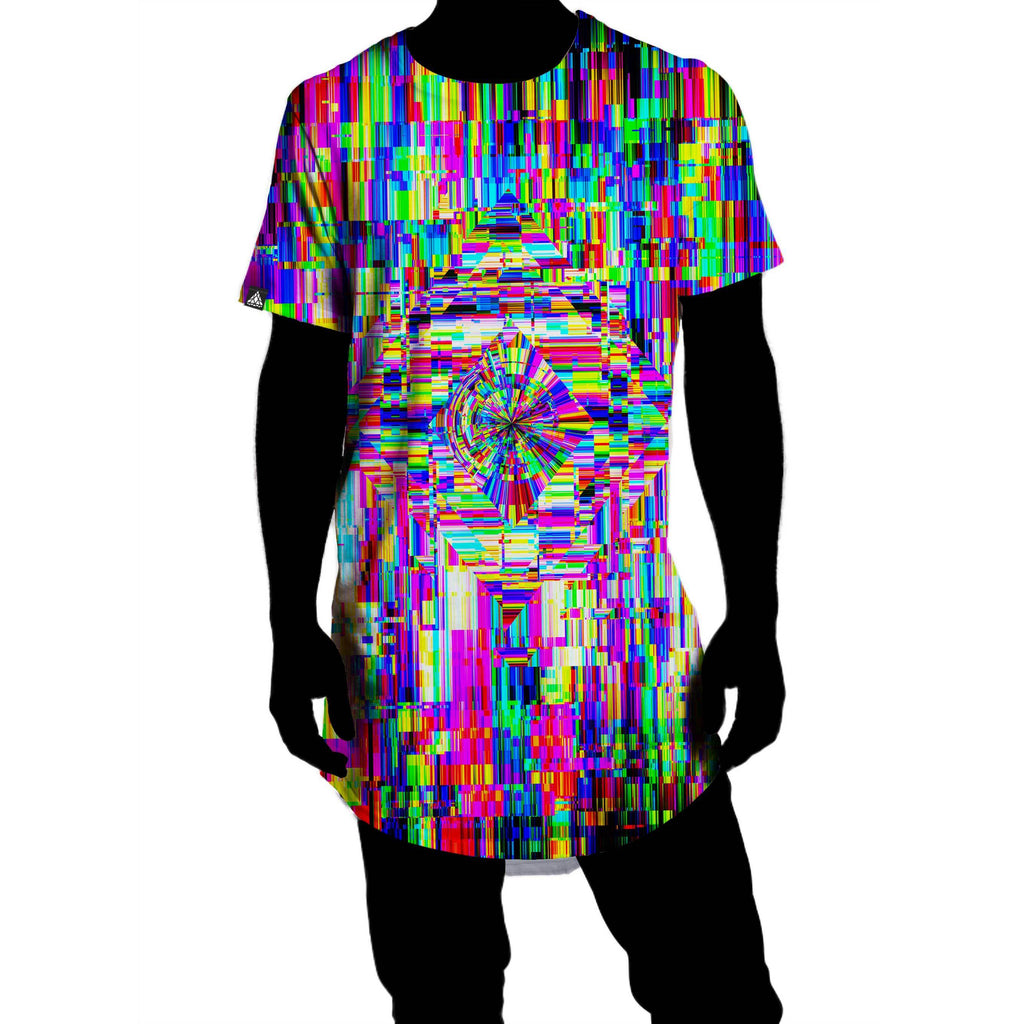 ABSTRACT GLITCH DROP TEE