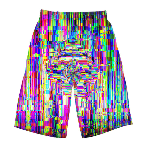 ABSTRACT GLITCH LONG SHORTS