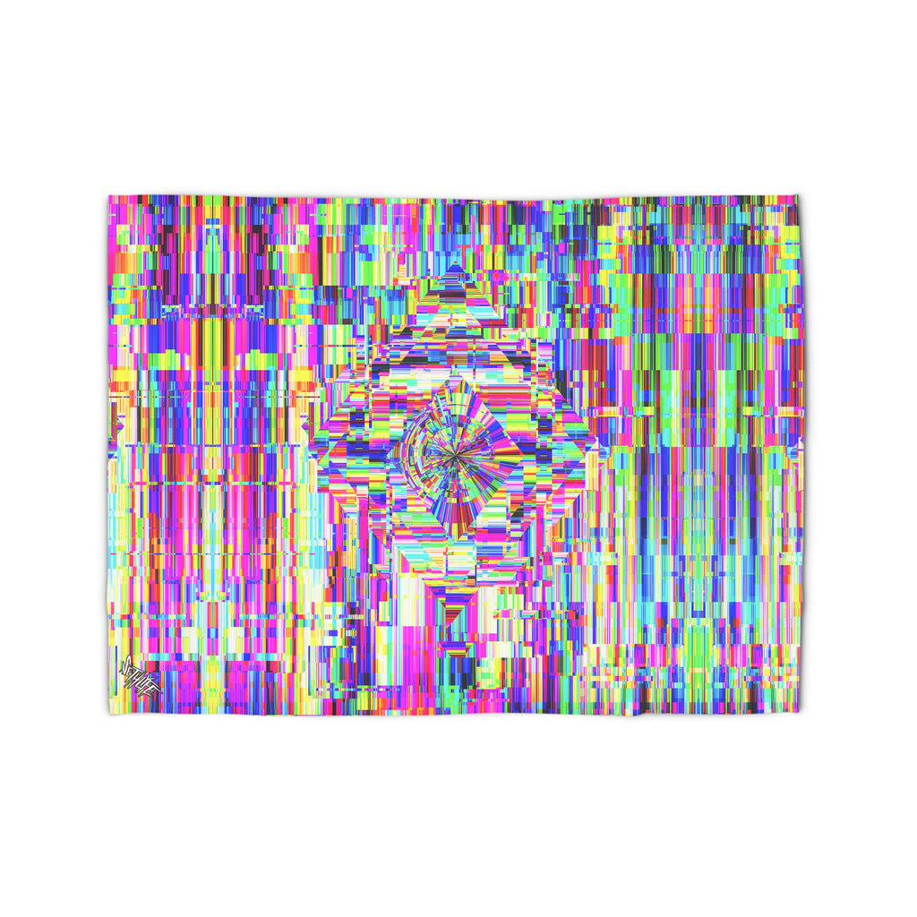 ABSTRACT GLITCH AREA RUG