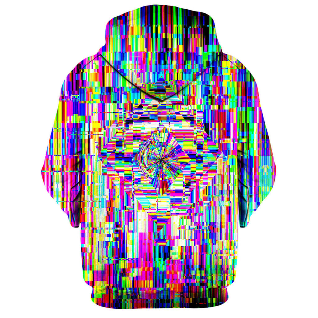 ABSTRACT GLITCH ZIP UP HOODIE