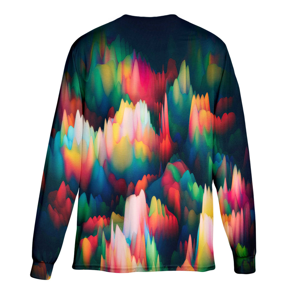 ABSTRACT WAVES LONG SLEEVE T