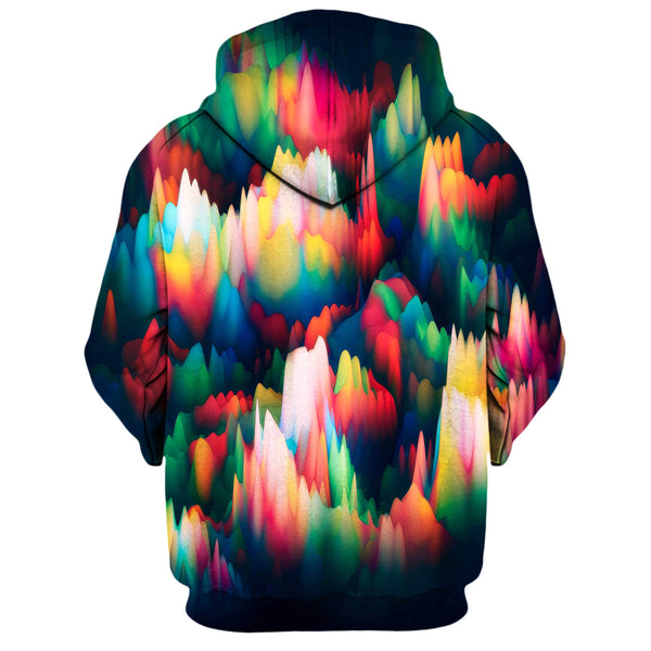 ABSTRACT WAVES ZIP UP HOODIE