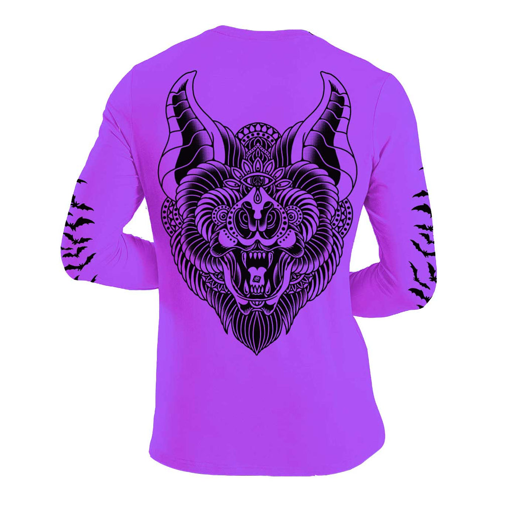 ACID BAT PURP LONG SLEEVE T