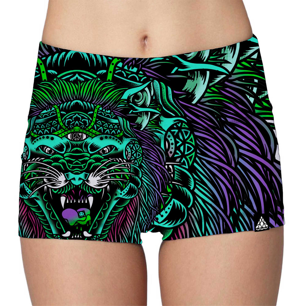 ACID TIGER LADIES HIGH-WAIST SHORTS