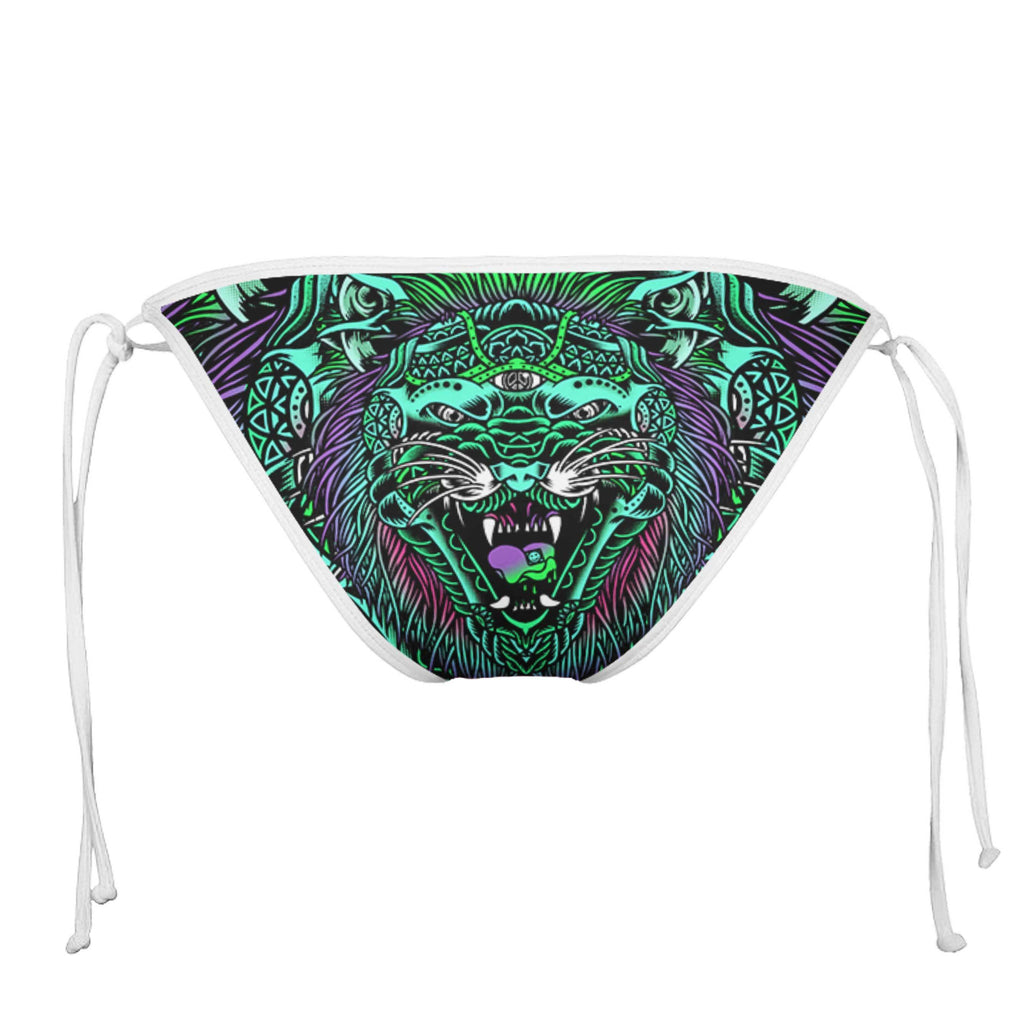 ACID TIGER WHITE STRING BIKINI BOTTOMS