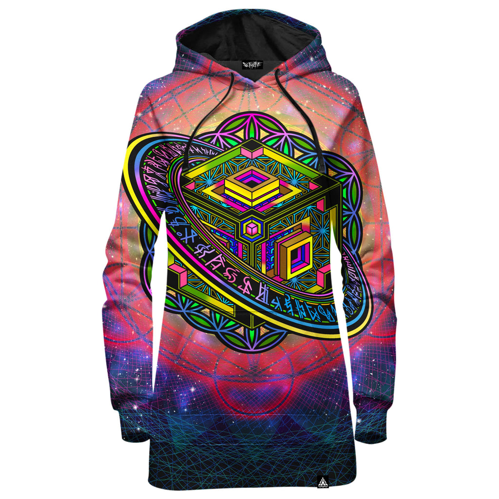 ALTERED PERSPECTIVE HOODIE DRESS