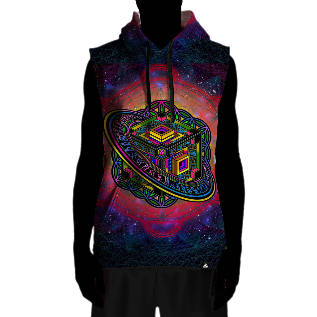 ALTERED PERSPECTIVE SLEEVELESS HOODIE