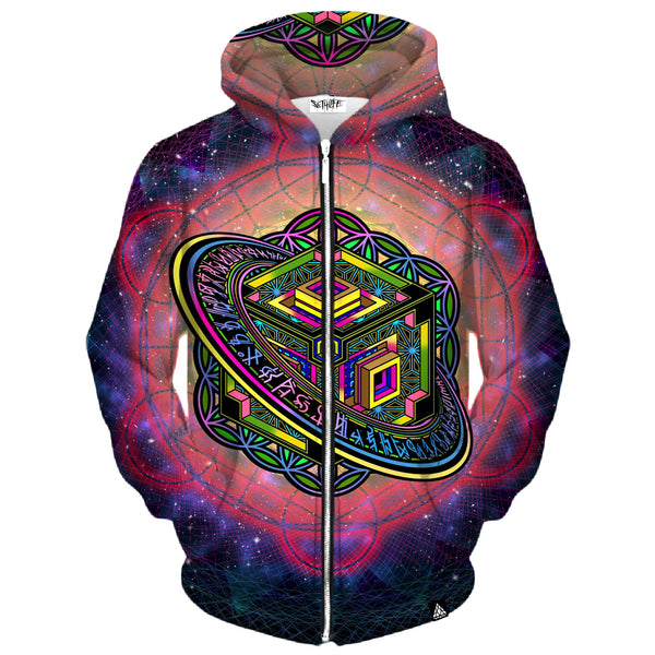 ALTERED PERSPECTIVE ZIP UP HOODIE