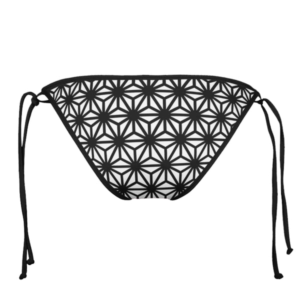 ASANOHA SPHERE BLACK STRING BIKINI BOTTOMS