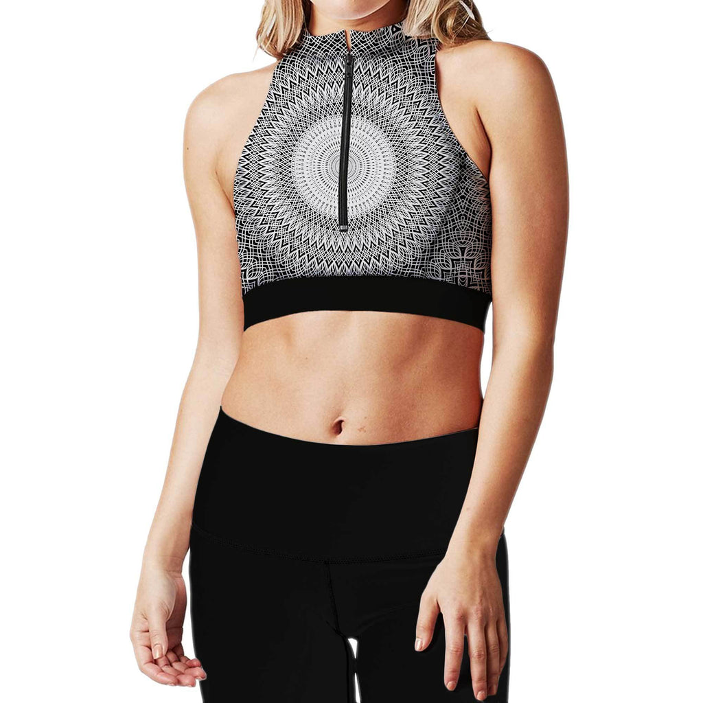 AURA ZIP UP SPORTS BRA