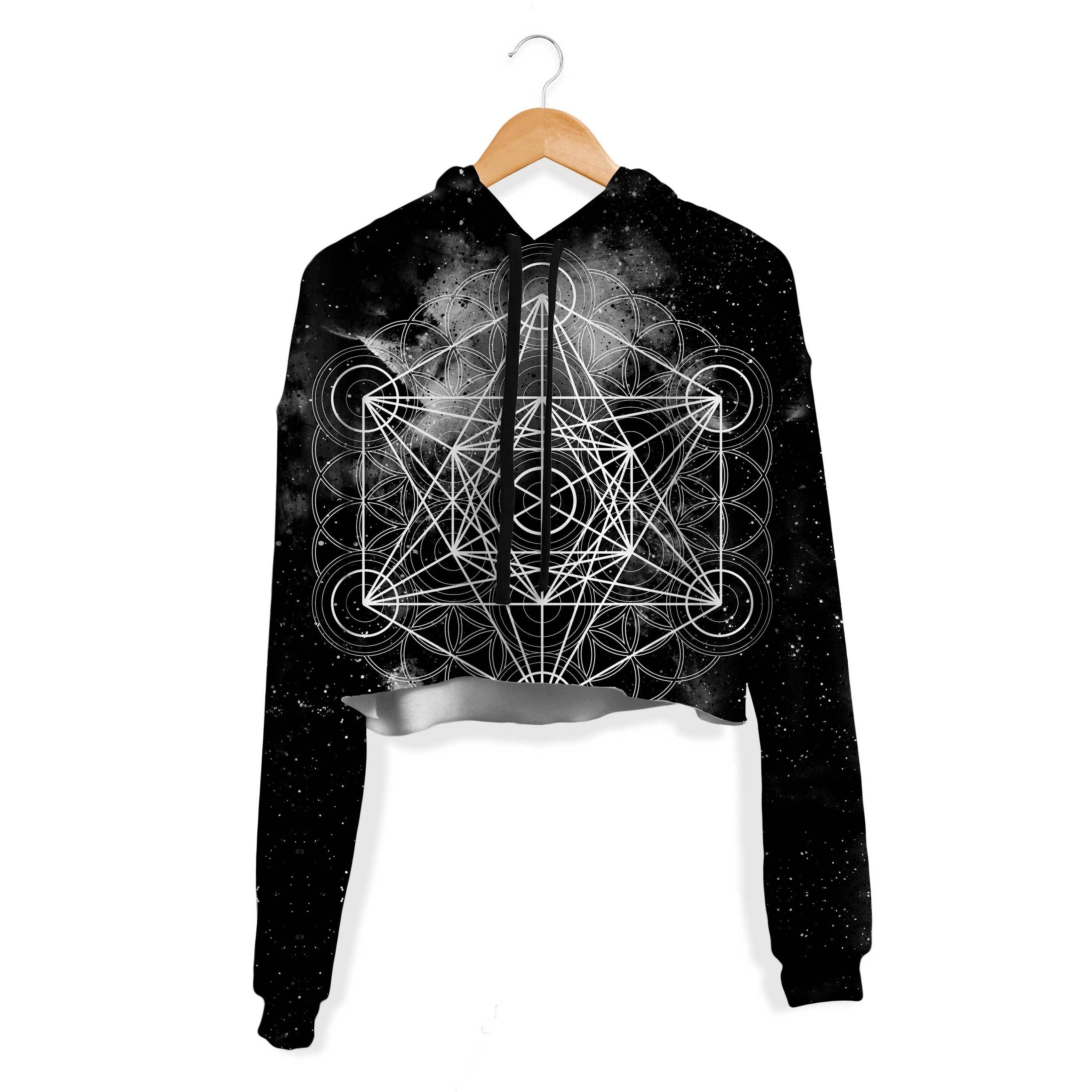 BLACK SPACE METATRONS CUBE CROP HOODIE Set 4 Lyfe Apparel