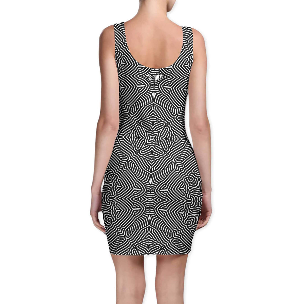 BLOTTER BODYCON DRESS