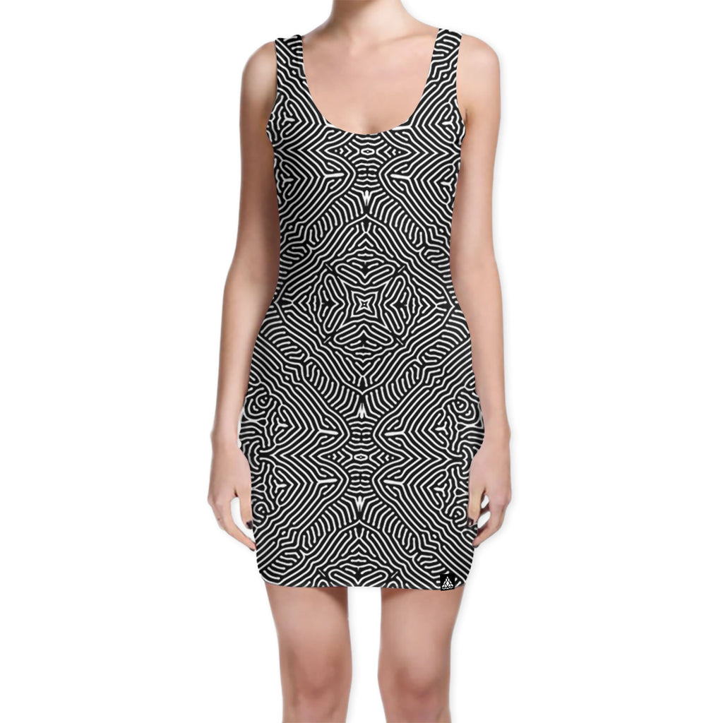 BLOTTER BODYCON DRESS