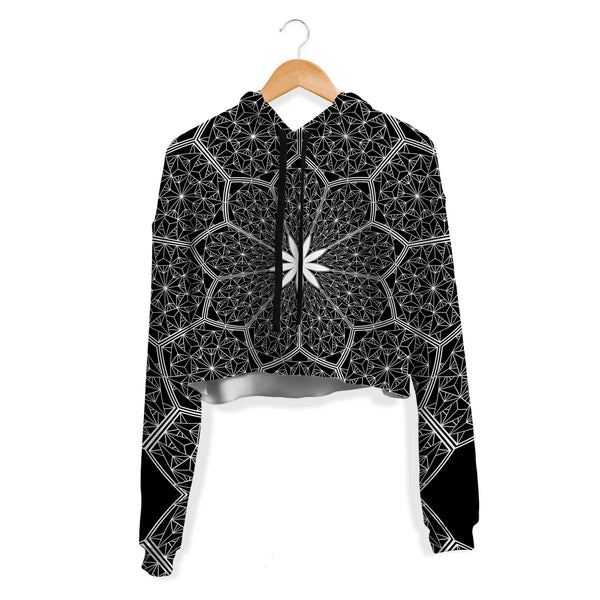 COSMIC HONEYCOMB CROP HOODIE