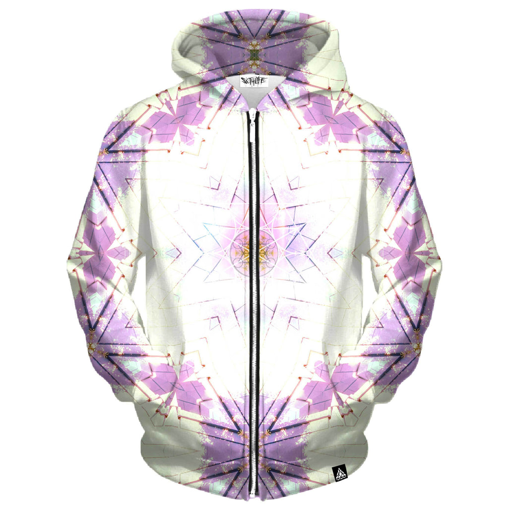 COTTON CANDY & LAVENDER ZIP UP HOODIE