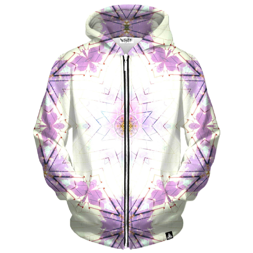 COTTON CANDY & LAVENDER ZIP UP HOODIE