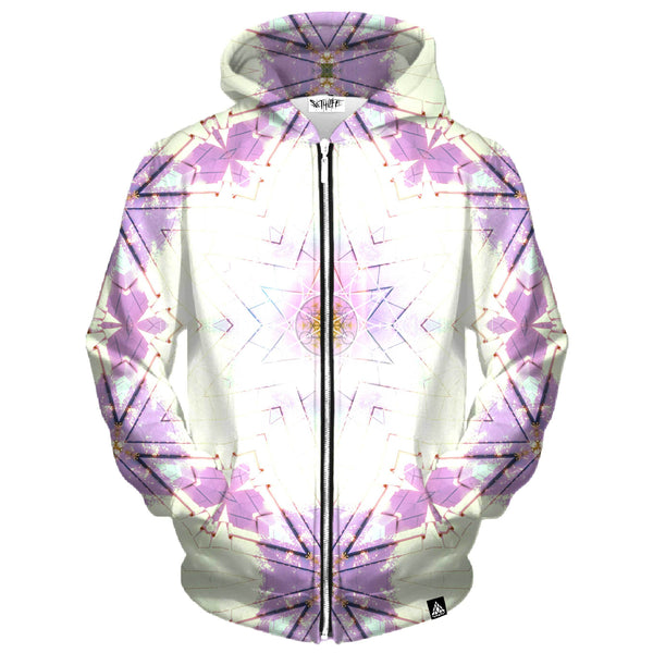 COTTON CANDY & LAVENDER ZIP UP HOODIE