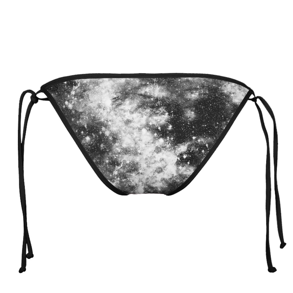 DARK GALAXY BLACK STRING BIKINI BOTTOMS