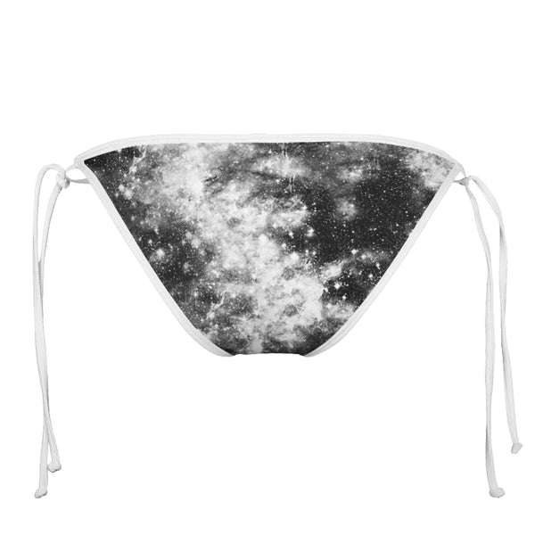 DARK GALAXY WHITE STRING BIKINI BOTTOMS