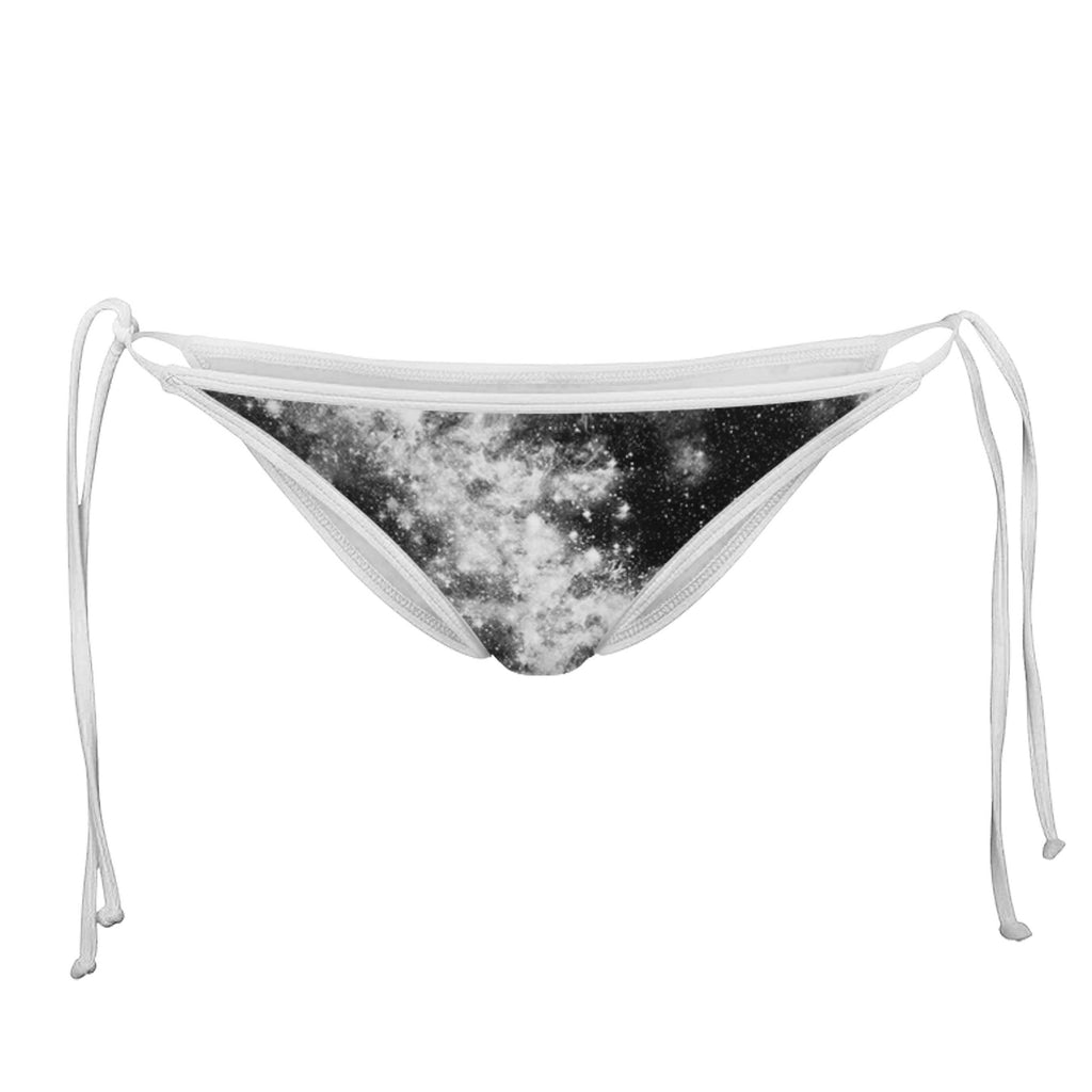 DARK GALAXY WHITE STRING BIKINI BOTTOMS