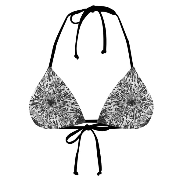 DARK GRIME MANDALA BLACK STRING BIKINI TOP
