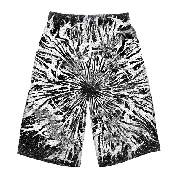 DARK GRIME MANDALA LONG SHORTS