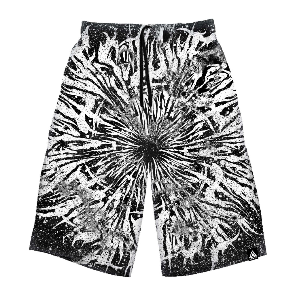 DARK GRIME MANDALA LONG SHORTS