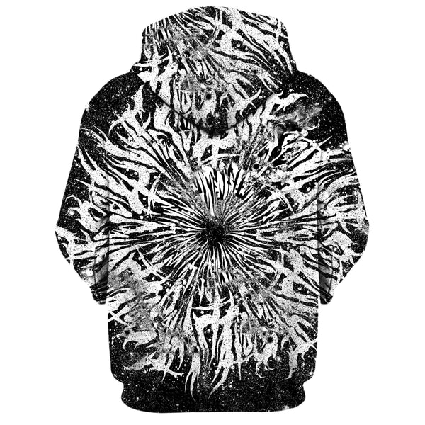 DARK GRIME MANDALA ZIP UP HOODIE